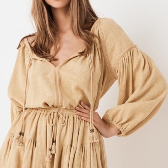 Spell And the Gypsy Bella Blouse Tunic Honey Top Small - Picture 1 of 10